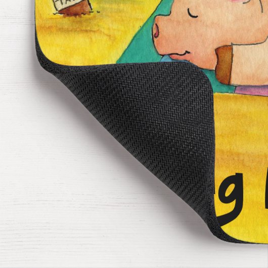 ブタのローストのマウスパッド マウスパッド (コーナー)