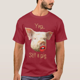 ブタの口紅 Tシャツ
