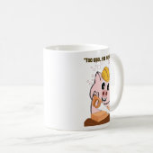 ブタの大工の引用 コーヒーマグカップ (正面右)