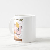 ブタの大工の引用 コーヒーマグカップ (正面左)