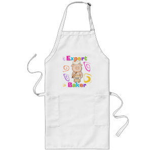 ブタの巧妙なパン屋のTシャツおよびギフト ロングエプロン