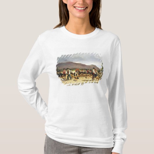 ブタの市場1875年 Tシャツ (正面)