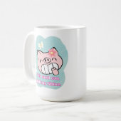 ブタの引用符 コーヒーマグカップ (正面左)