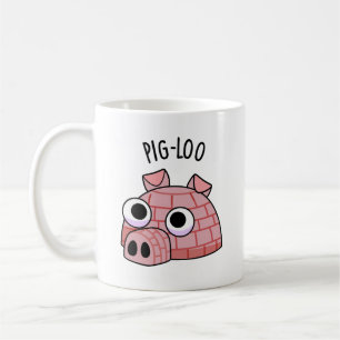 ブタの形をしたかわいいアイスランドの家 パン  コーヒーマグカップ