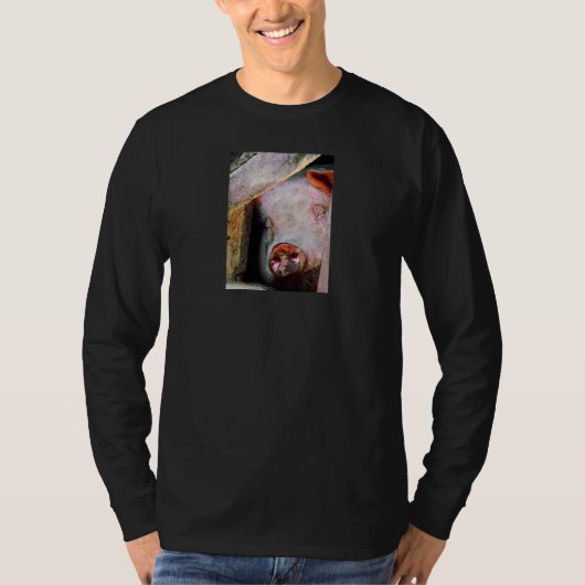 ブタの睡眠 Tシャツ (正面)