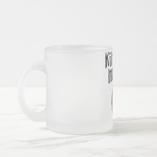 ブタの種類のきたないTシャツおよびギフト フロストグラスマグカップ (左)