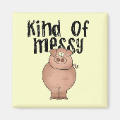 ブタの種類のきたないTシャツおよびギフト マグネット (正面)