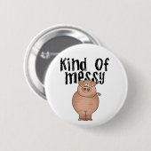 ブタの種類のきたないTシャツおよびギフト 缶バッジ (正面&裏面)