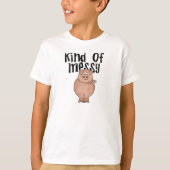 ブタの種類のきたないTシャツおよびギフト Tシャツ (正面)