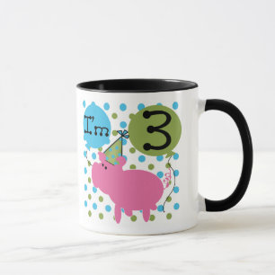 ブタの第3誕生日 マグカップ