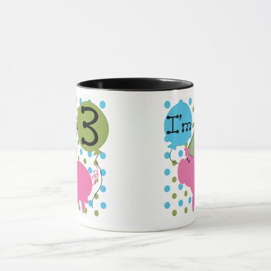 ブタの第3誕生日 マグカップ (中央)