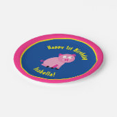 ブタの紙皿の動物の誕生会 ペーパープレート (アングル)