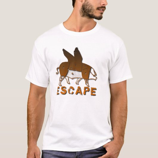 ブタの脱出 Tシャツ (正面)