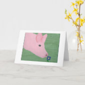 ブタの臭いがする花 カード (黄色い花)