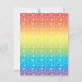 ブタの誕生日の招待 招待状 (裏面)