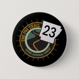 ブタの道のハイウェー23のアーカンソーのオートバイの道 缶バッジ