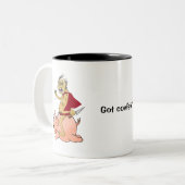 ブタの醜いすごい人: 得られたcovfefeか。 ツートーンマグカップ (正面左)