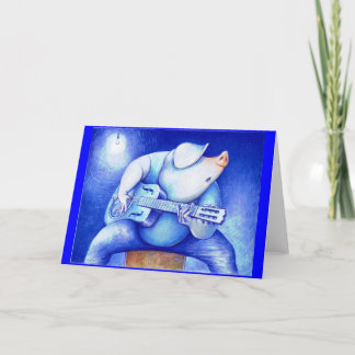 ブタの青カード カード