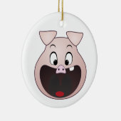 ブタの頭部 セラミックオーナメント (右)