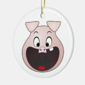 ブタの頭部 セラミックオーナメント (左)