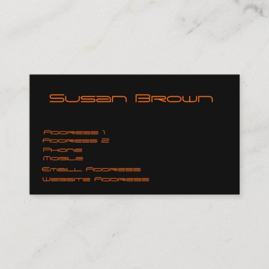 ブタの顔の名刺 名刺 (正面)