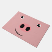 ブタの顔 ドアマット (アングル)