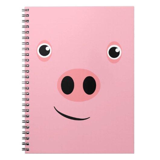 ブタの顔 ノートブック (正面)