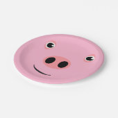 ブタの顔 ペーパープレート (アングル)