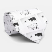 ブタの首のタイの部分を屠殺します ネクタイ (ロール)