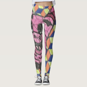 ブタのleggins (チタニウムの町のデザインによって) レギンス