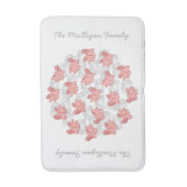 ブタはカスタムなバス・マットを飛ばします バスマット (正面縦)