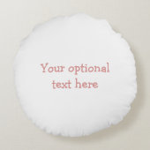 ブタはカスタムな枕を飛ばします ラウンドクッション (裏面)