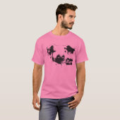 ブタは友人です Tシャツ (正面フル)