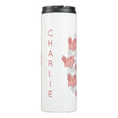 ブタは名前をカスタムするのタンブラーを飛ばします タンブラー (裏面)