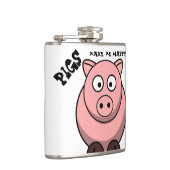 ブタは私に幸せなフラスコをします フラスク (右)