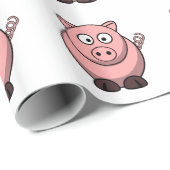 ブタは私を幸せにさせます ラッピングペーパー (ロールコーナー)