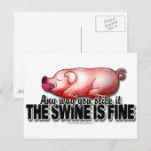 ブタは素晴らしいです ポストカード (正面/裏面)