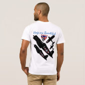 ブタは美しいです Tシャツ (裏面フル)