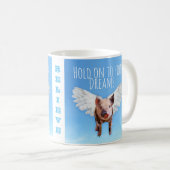 ブタは飛ぶかもしれません コーヒーマグカップ (正面右)