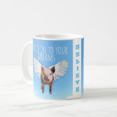 ブタは飛ぶかもしれません コーヒーマグカップ (正面左)