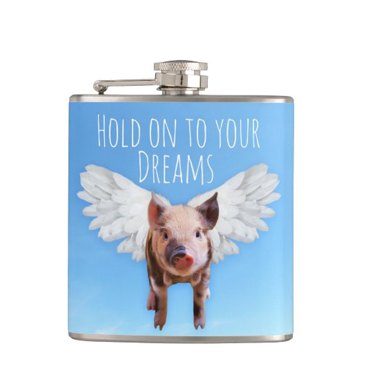 ブタは飛ぶかもしれません フラスク (正面)