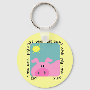 ブタはOink Tシャツおよびギフトを言います キーホルダー