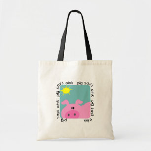 ブタはOink Tシャツおよびギフトを言います トートバッグ