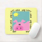 ブタはOink Tシャツおよびギフトを言います マウスパッド (マウス)