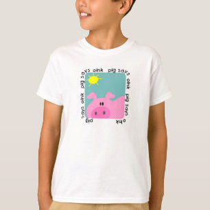 ブタはOink Tシャツおよびギフトを言います Tシャツ