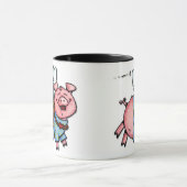 ブタはtxtのマグを飛ばしませんでした マグカップ (中央)