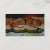 ブタまたは雄豚のhaunchからのハム、 名刺 (裏面)