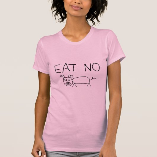 ブタを食べないで下さい Tシャツ (正面)