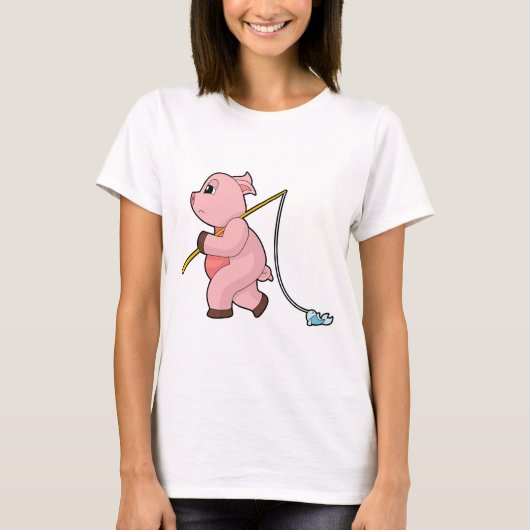ブタアンコウ 釣り Tシャツ (正面)