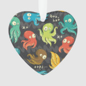 ブタコかわいい数々のカラーの子供服&デコル オーナメント (正面)